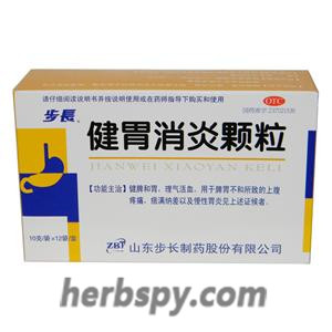 Jianwei Xiaoyan Keli for anesthesia and chronic gastritis